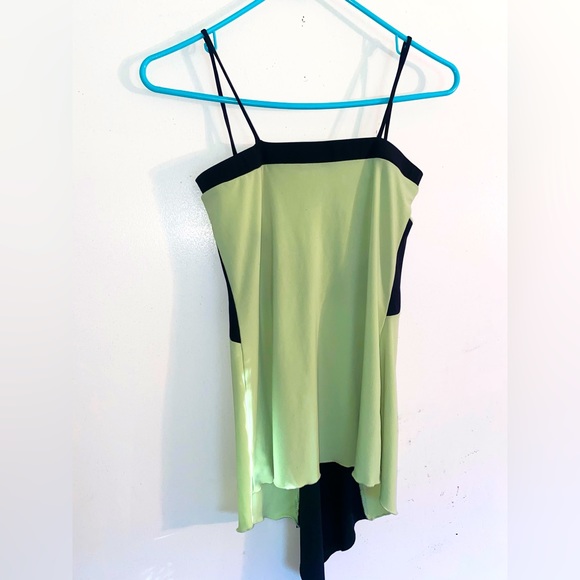 Click Click Women’s Y2K Black And Green Spaghetti Strap Tank Top - Size L - Picture 5 of 5